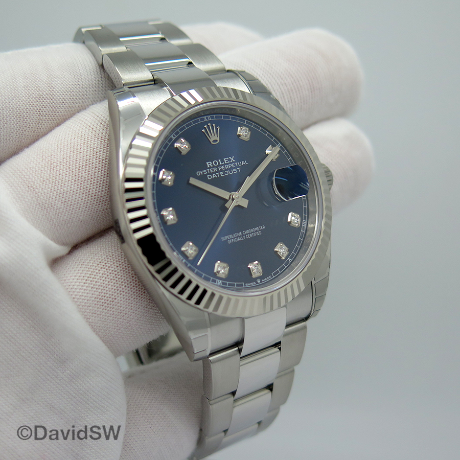 datejust 41 blu