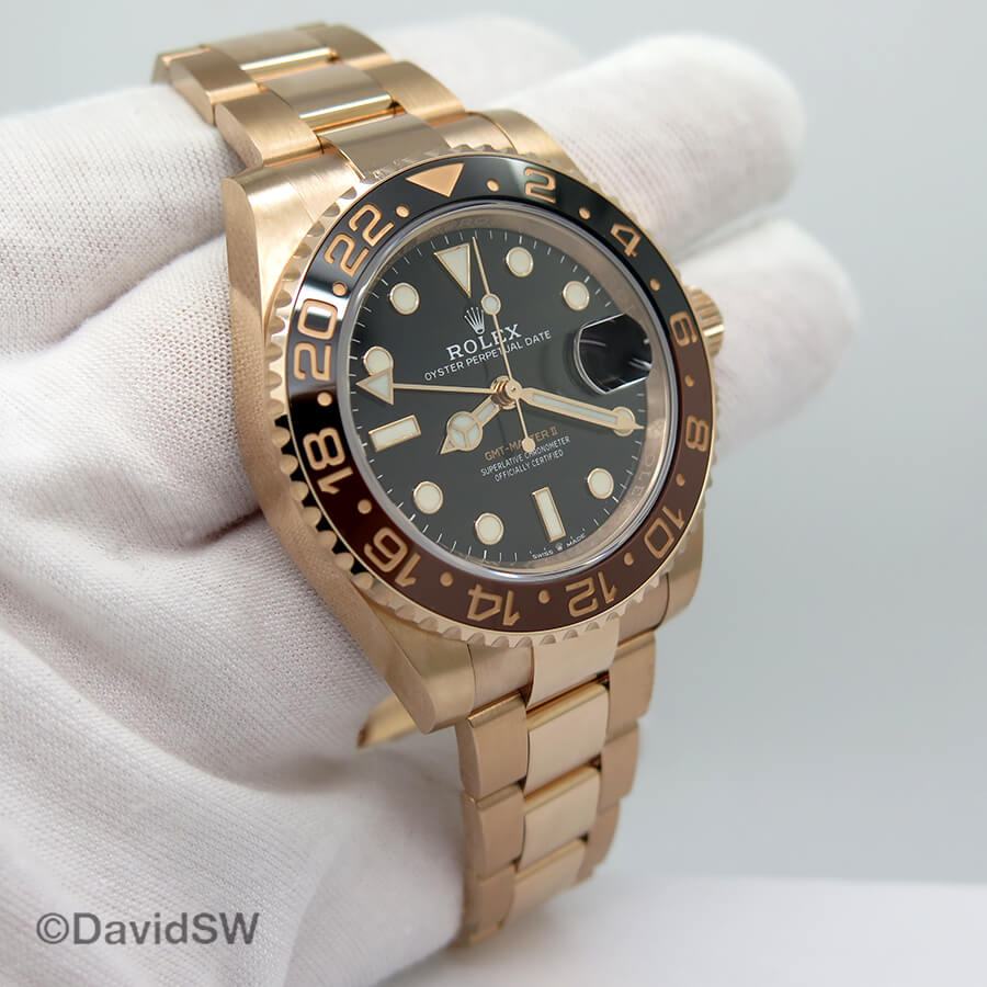 gmt master 11 rose gold