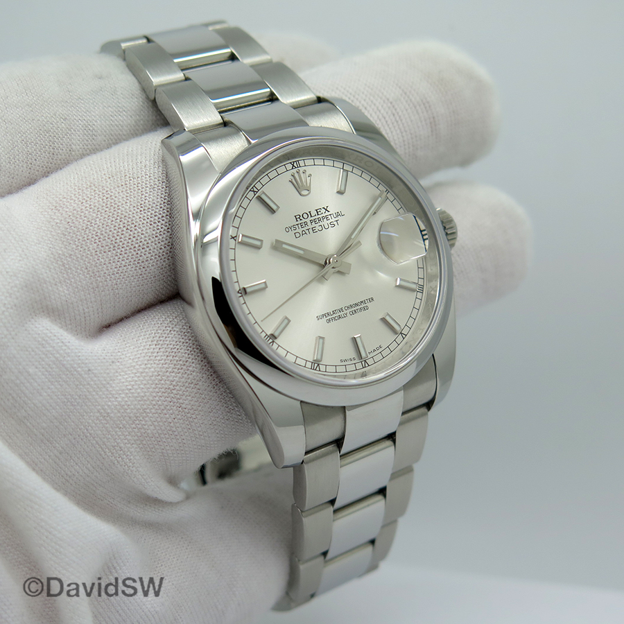 Rolex 116200 Datejust with Silver Dial 
