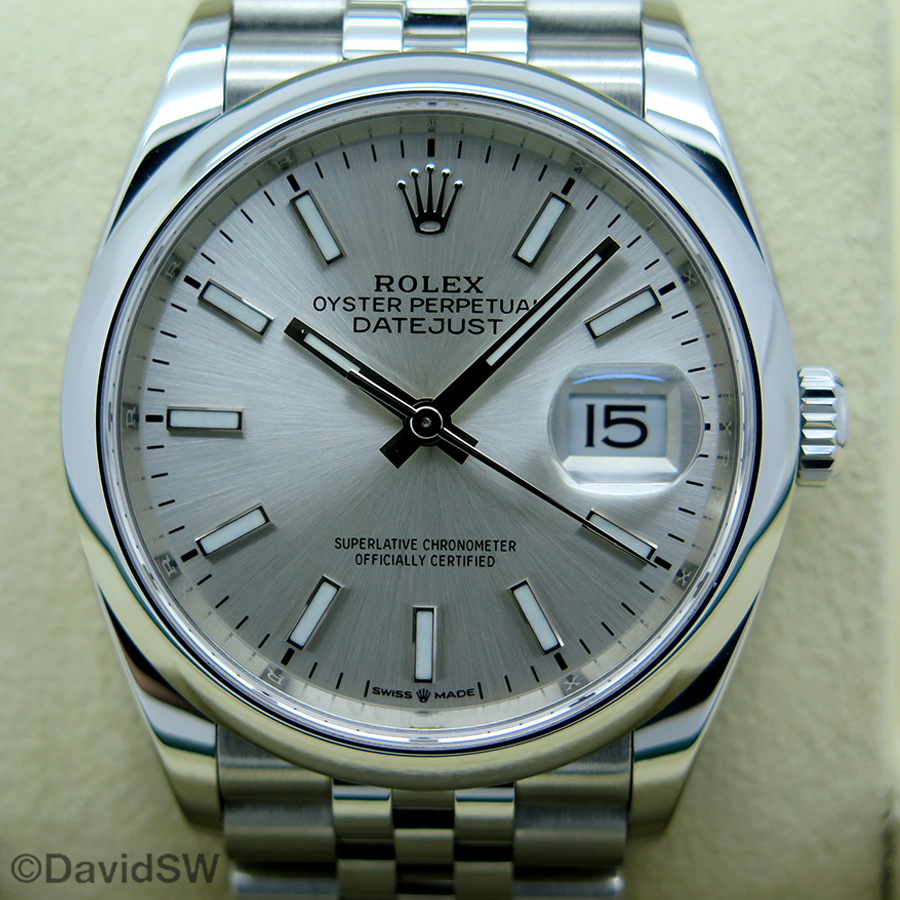 rolex 126200 silver
