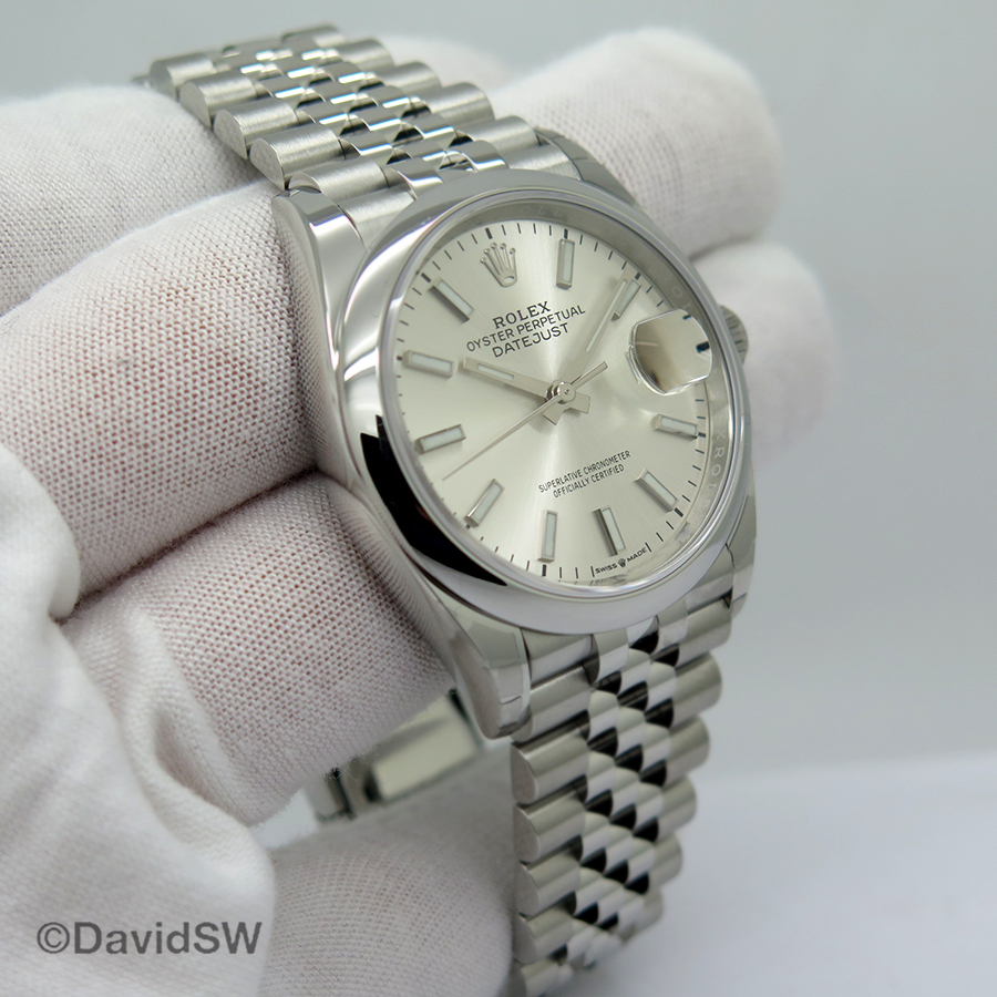 rolex 126200 silver