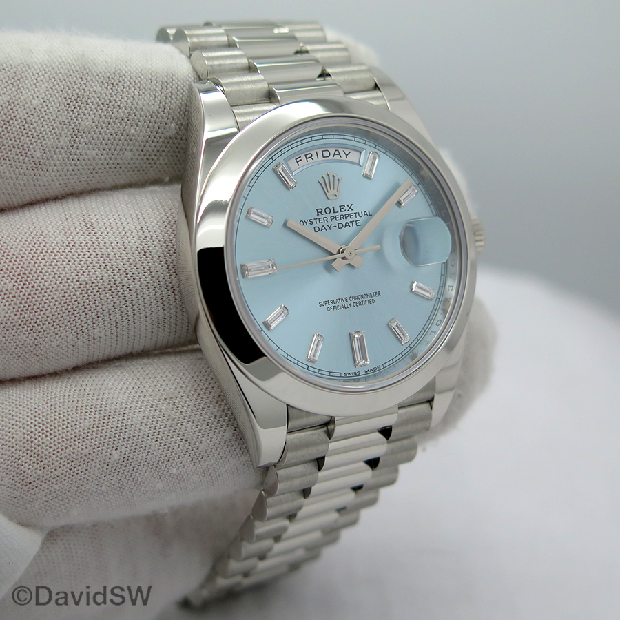 Rolex 228206 Day Date Platinum with 