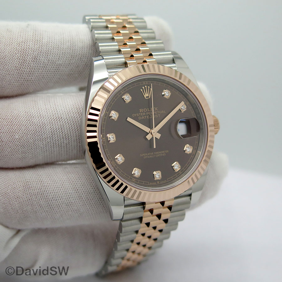rolex datejust 41 chocolate dial