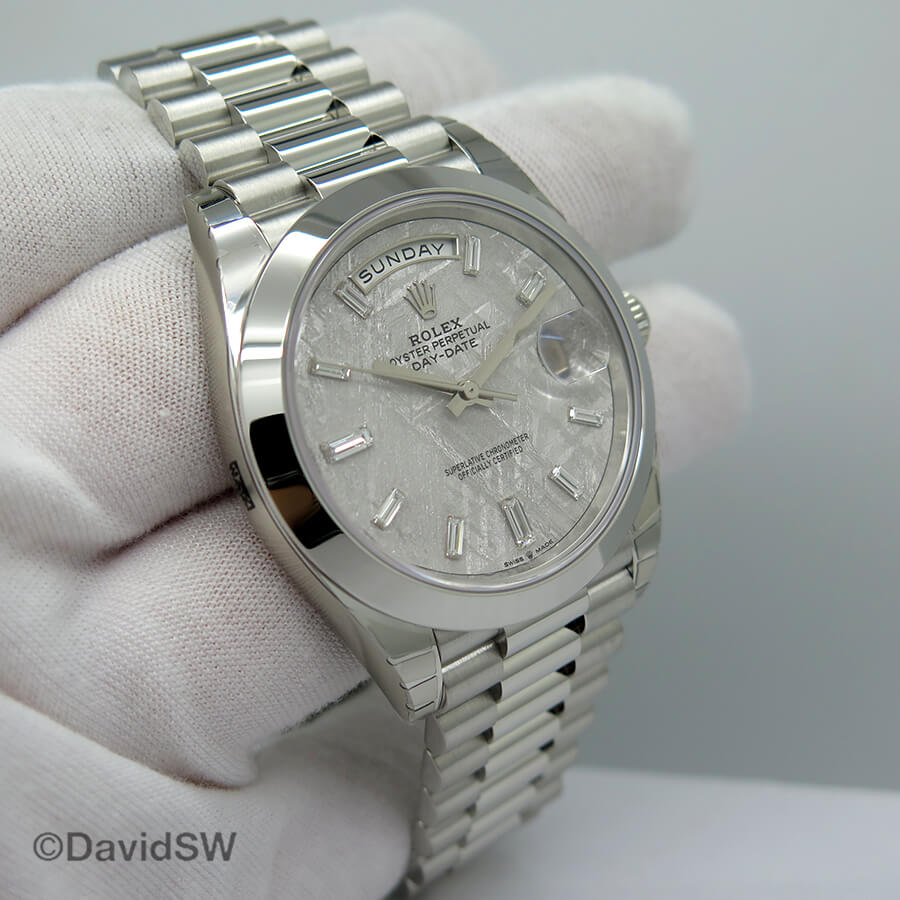 Rolex 228206 Day Date 40 Platinum with 