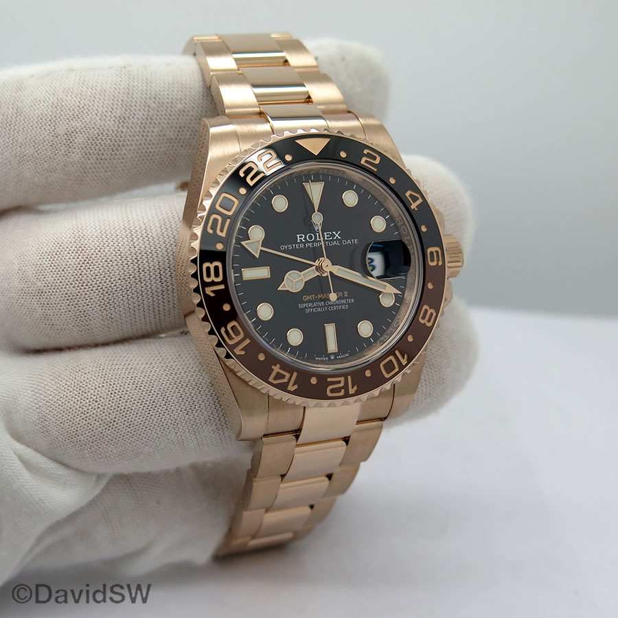 gmt master 11 rose gold