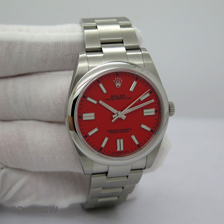 rolex oyster red