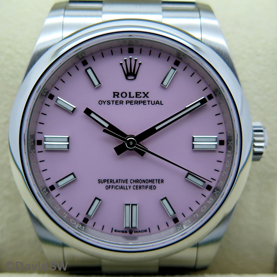 Rolex 126000 Oyster Perpetual 36 with Candy Pink Dial ...