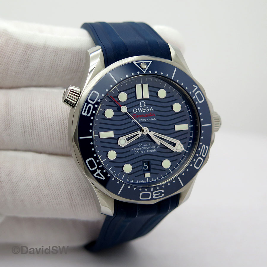 omega watch blue dial