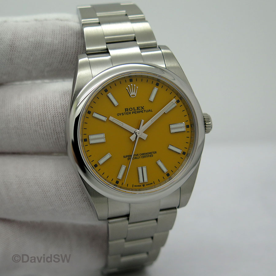 rolex yellow dial