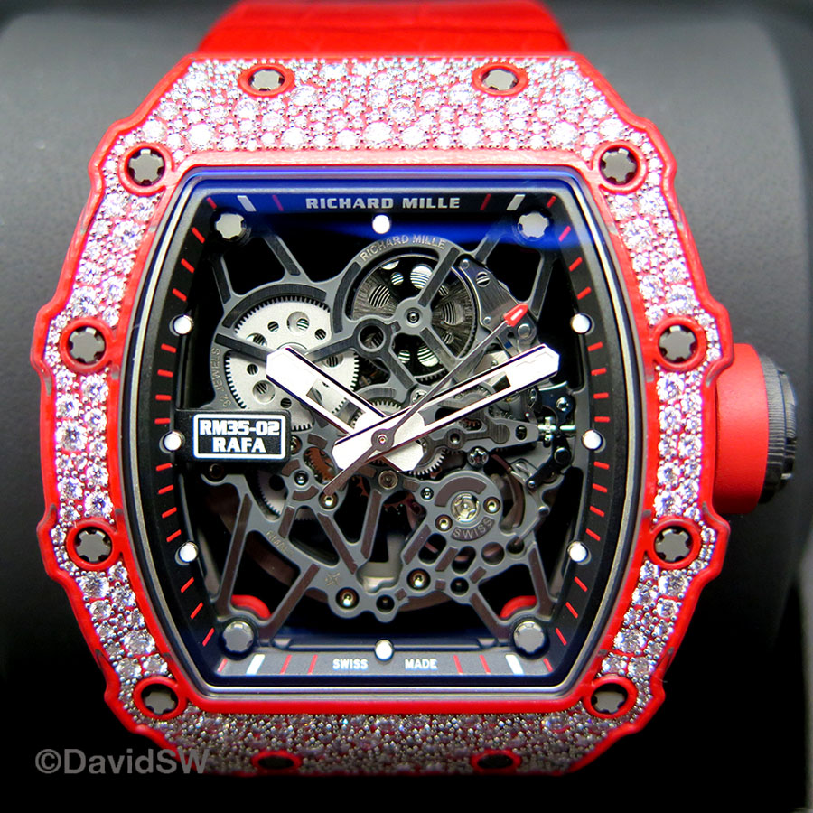 Richard Mille RM35-02 Rafael Nadal Red Quartz TPT Diamond | DavidSW