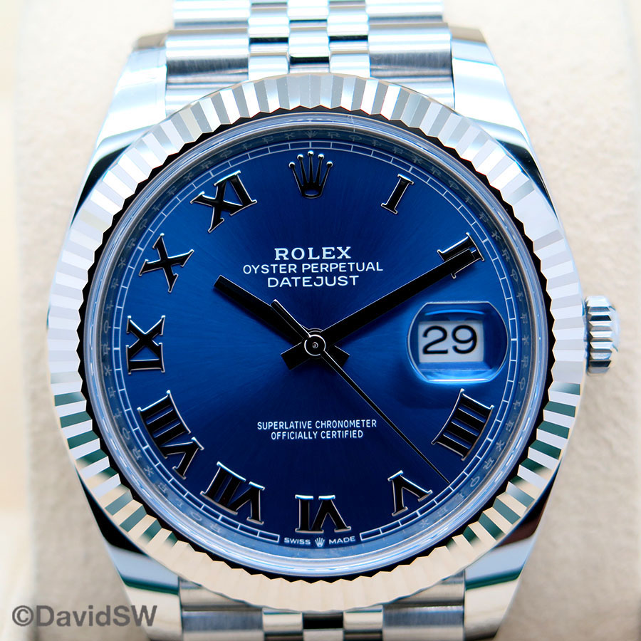 datejust 41 azzurro