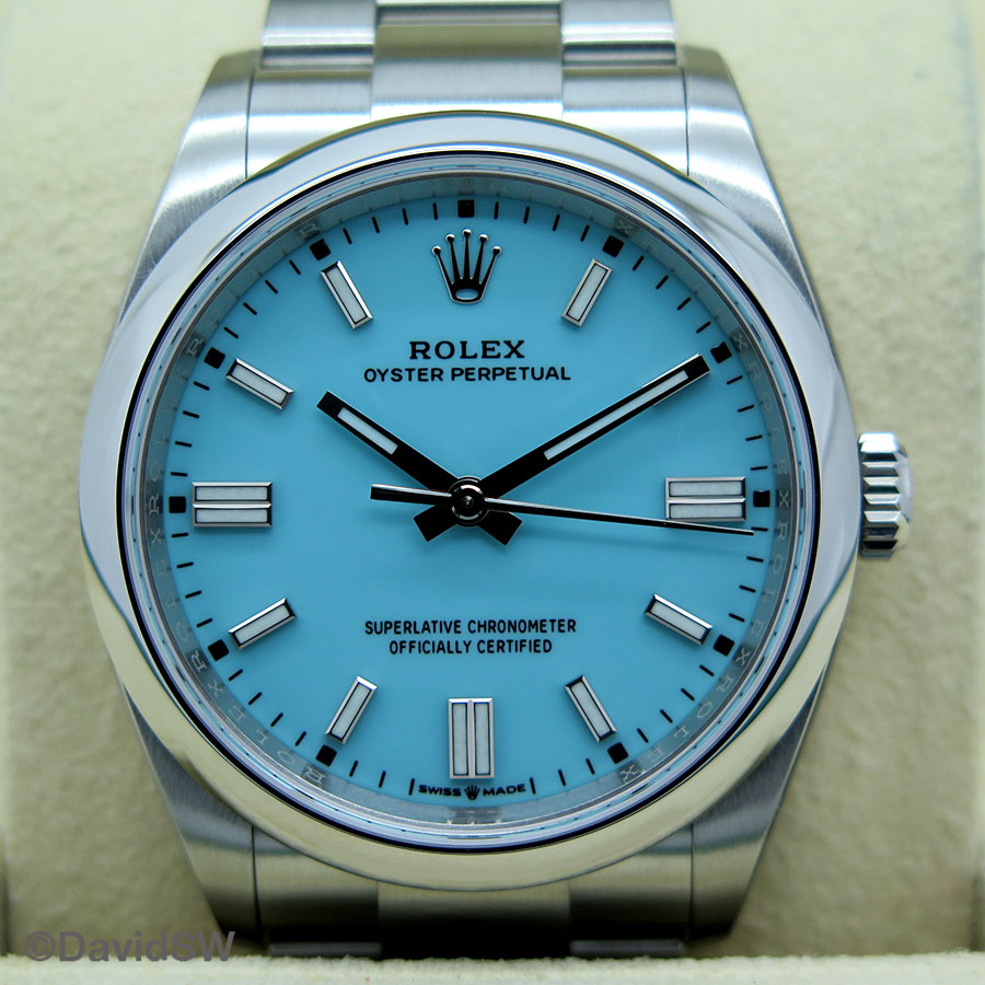 Rolex 126000 Oyster Perpetual with Turquoise Dial | DavidSW