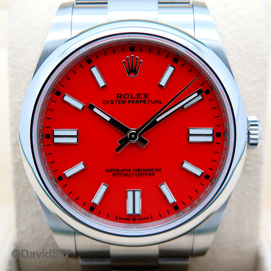 rolex 124300 red