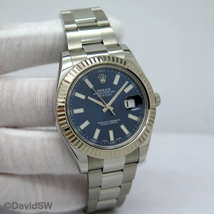 rolex 116334 blue